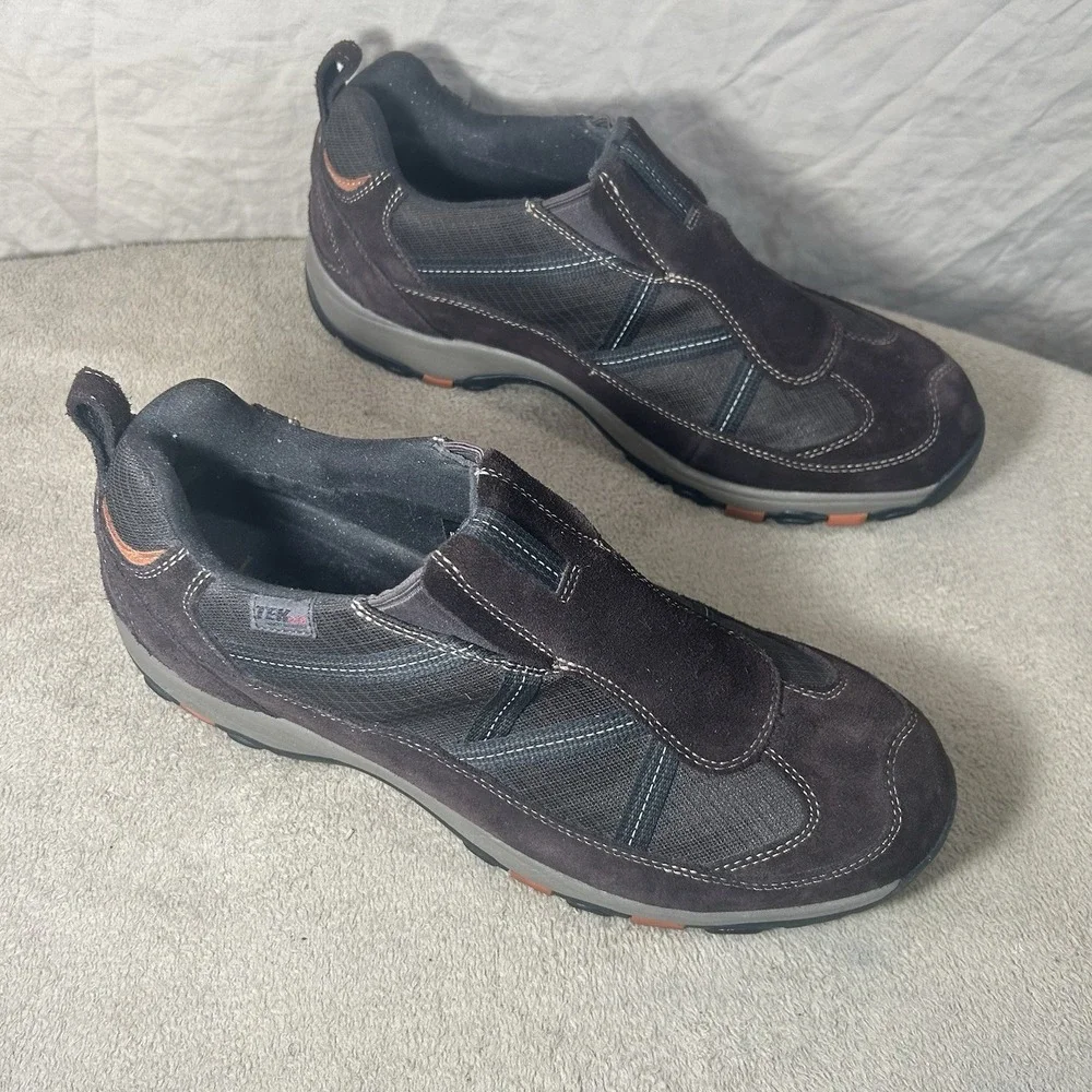 L.L.Bean TEK 2.5 Slip On Hiking Shoes Mens 13 Brown Suede Primaloft 200g